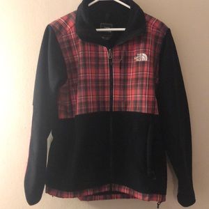 NORTH FACE jacket with Plaid top and trim.